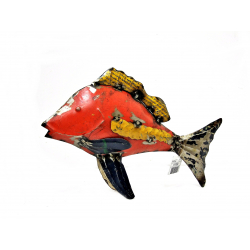 Ryba figurka metalowa z recyclingu